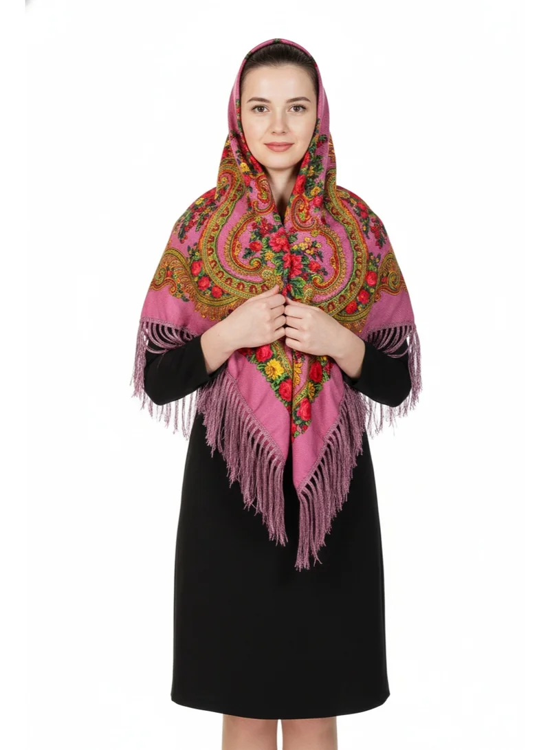 Bidani Heritage Shawl – Pink Rose Mix